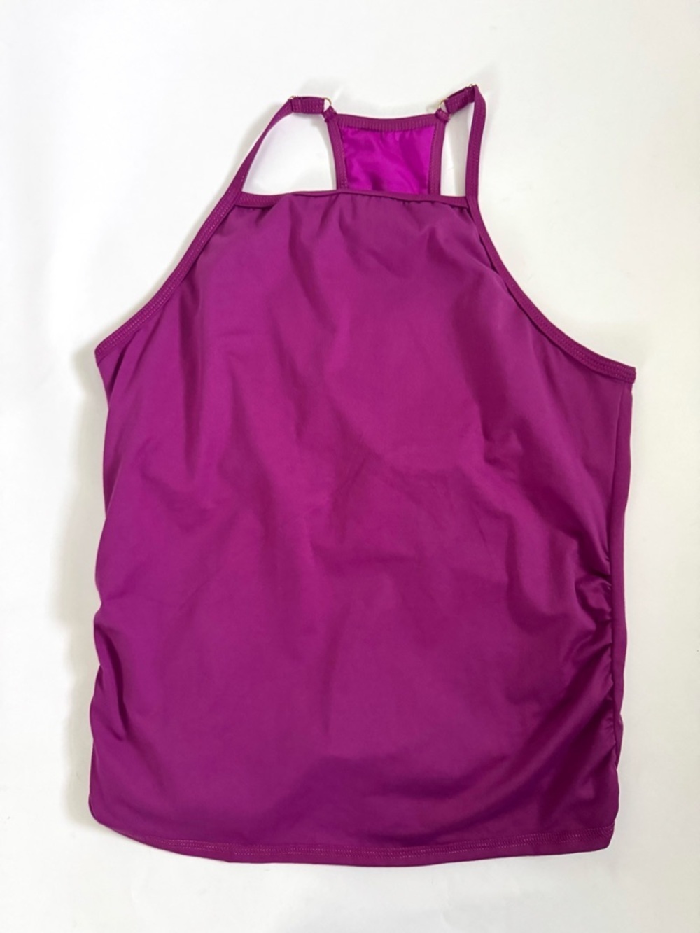 Autumn Teneyl High Neck Tank Top Purple
